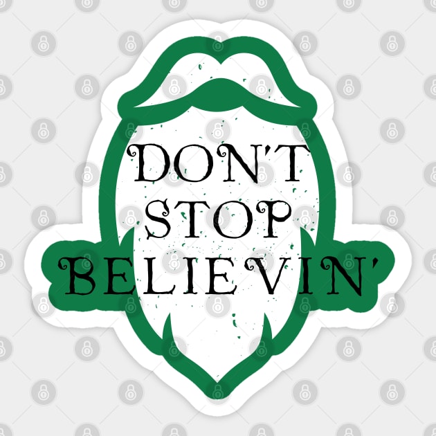 Don't Stop Believing Sticker by chriswig